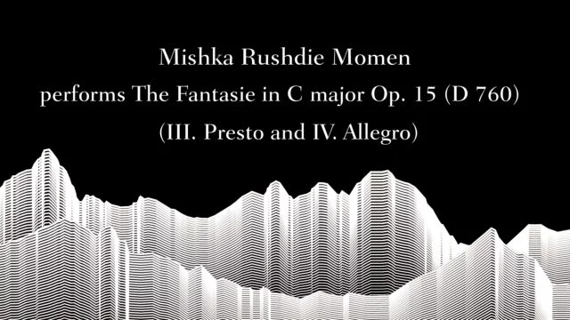 Masterclass with Sir András Schiff – Mishka Rushdie Momen performs Schubert