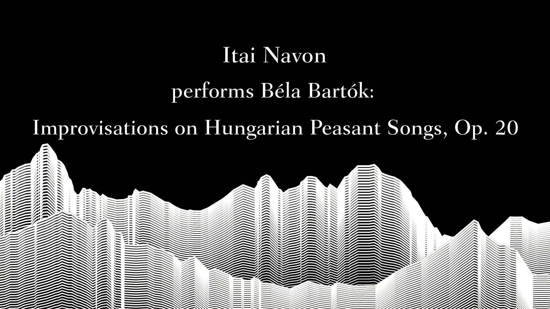 Masterclass with Sir András Schiff – Itai Navon joue Bartók