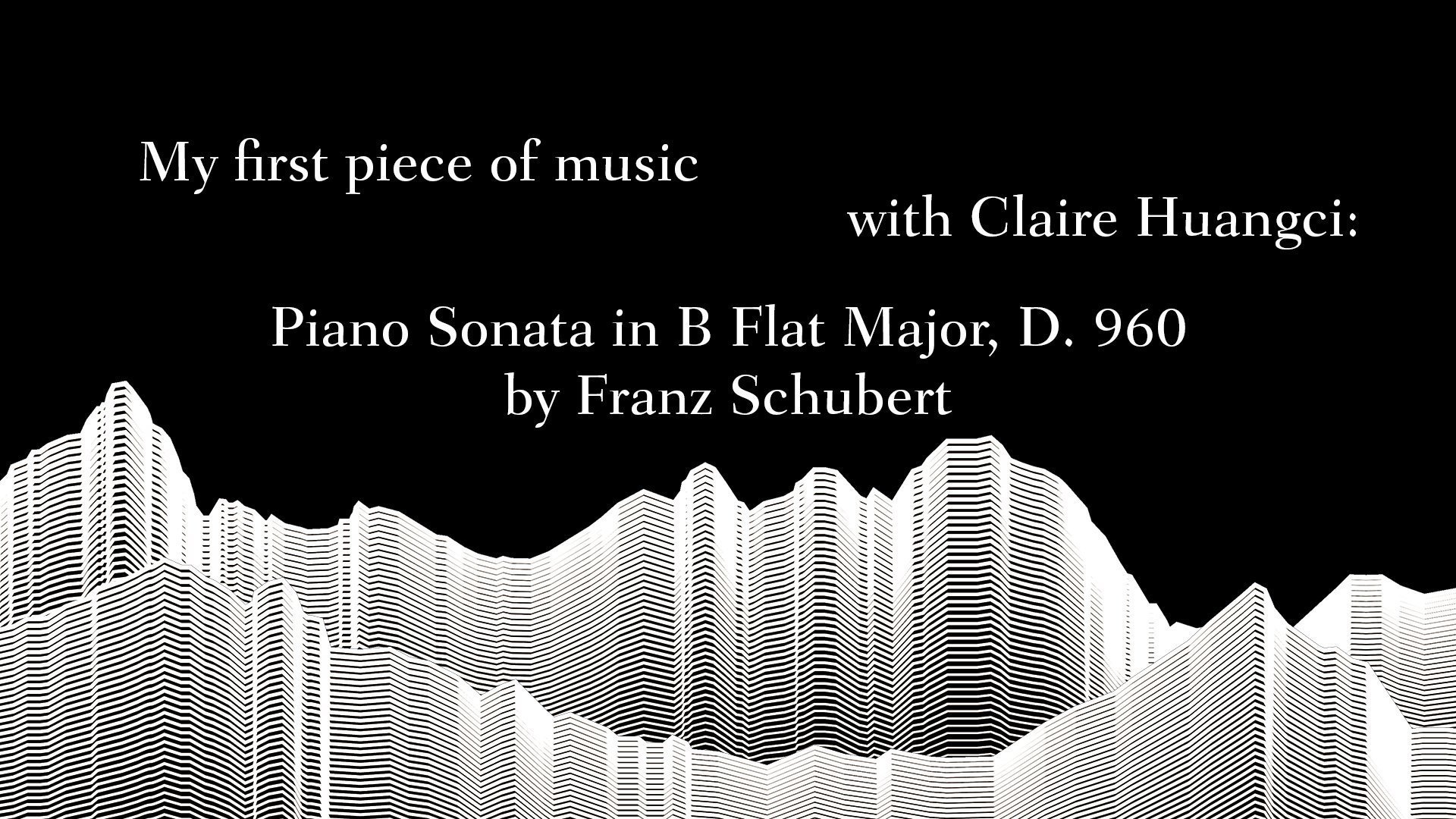 My first piece of music with Claire Huangci